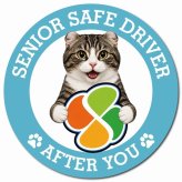 カーサイン 高齢者マーク SENIOR SAFE DRIVER キンカロー マグネット 強力 直径13cm 肉球 日本製 車 ステッカー
