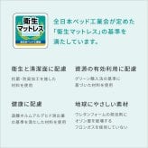高密度連続スプリングマットレス セミダブル 硬め 日本製 フランス 両面仕様 リバーシブル ジャガード生地 衛生マットレス 防ダニ 防臭 抗菌 かため 国産 マットレスのみ マットレス単品 ハード セミダブルサイズ