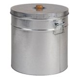 昔ながらの米びつ 30kg トタン 米びつ 米櫃 丸型　送料無料