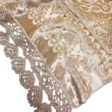アナスイ ANNA SUI ストール レース ショール シルク 絹  ラインストーン 62043 10 81 100 レディース ベージュ系