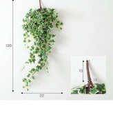 【120cm】光触媒人工観葉植物 アイビーガーランド 幅22cm×高さ120cm ポリエステル お部屋に気軽に飾れて空間を美しく彩るフェイクグリーン 本物の植物のようなリアルな質感とインテリアに馴染む風合いが魅力です