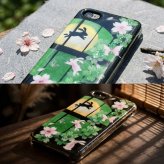 【全機種対応】スマホケース『江』名入れ 送料無料 和柄 和風 桜 職人 伝統工芸 ハンドメイド ハードケース 手帳型 iPhone 17 Xperia AQUOS Android 各機種対応