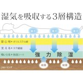 敷き布団 シングル 除湿 吸湿する1枚で寝られるオールインワン敷布団 karari カラリフトン カラリ シングル 敷布団 洗える 防ダニ 三つ折り 除湿シート 吸湿
