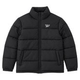 Reebok リーボック 中綿ジャケット メンズ 長袖 アウター スタンドカラー フルジップ  軽量 防寒 あたたかい ロゴ スポーツ ブランド 大きいサイズ ゆったり ユニセックス 大人 カジュアル アウター 春 秋 冬 M L LL 黒 別注 2026fw karlas