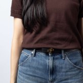 パトゥ PATOU THIN JP BELT レザー ベルト BE0025008 ロゴ モノグラム レディース ファッション小物