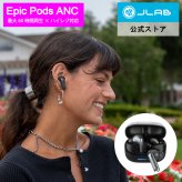 【JLab ジェイラブ】Epic Pods ANC ハイレゾ対応 ノイズキャンセリング ワイヤレス イヤホン 高音質 マイク付き 最大60時間再生 公式2年保証 ブラック