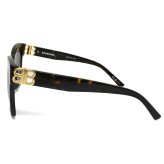 バレンシアガ BALENCIAGA サングラス アジアンフィット UVカット アイウェア キャットアイ BB0102SA-002 メンズ レディース ユニセックス ハバナ+グリーン 国内正規品