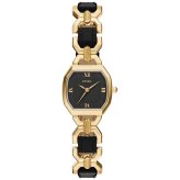フォッシル FOSSIL 腕時計 レディース HARLOW アナログ ブラックレザー＆ゴールドトーンステンレススチールウォッチ ES5496【2026 新作】