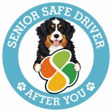 カーサイン 高齢者マーク SENIOR SAFE DRIVER バーニードゥードル ステッカー シール 直径13cm 肉球 日本製 車