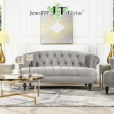 ソファ 座椅子 2人掛け La Rosa 865 ジェニファーテイラー Jennifer Taylor Home アンティーク調 ヨーロピアン クラシック インテリア ブランド 輸入家具 2人掛