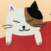 お昼寝にゃんこロングキッチンマット