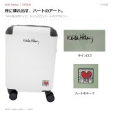 KeithHaring キースヘリング ハート ハードキャリー Sサイズ 35L キャリーケース スーツケース ユニセックス 男女兼用 宿泊 出張