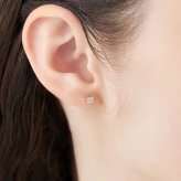 【無料ラッピング】  カナルヨンドシー Canal 4℃ カナル4℃ K18ピンクゴールド ピアス ホワイトトパーズ ブランド 正規品 新品 ギフト プレゼント 人気 おすすめ 誕生日 記念日 クリスマス 送料無料
