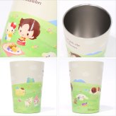 サンリオキャラクターズ × ハイジ 2way 真空二重タンブラー 450ml 813-002 定形外 送料無料 タンブラー ドリンクホルダー サンリオ ハロー キティ マイメロ シナモン ポムポムプリン アルプスの少女ハイジ ユキちゃん ヨーゼフ 真空二重 保冷保温 軽量 学校 オフィス