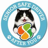 カーサイン 高齢者マーク SENIOR SAFE DRIVER キムリック マグネット 強力 直径13cm 肉球 日本製 車 ステッカー