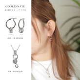 ハワイアンジュエリー ピアス 金属アレルギー対応 純チタンポスト シルバー925 プルメリア チャーム フープピアス クロッシングピアス 20G(ゲージ) 幅20mm レディース 誕生日 プレゼント ハロウィン 【品番：HE-SP56908】