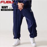 FUBU フブ ロングパンツ メンズ ベロアパンツ イージーパンツ トラックパンツ ルーズシルエット ウエストゴム ブランド 秋 冬 ロゴ 刺繍 大きいサイズ XL XXL オーバーサイズ アメカジ レディース ストリート系 黒 2025fw karlas