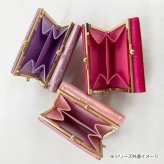 マイメロディ 財布 口金財布 がま口 ミニ財布 レディース サンリオ キャラクターズ エナメル 型押し ビジュー キラキラ 可愛い おしゃれ コンパクト ウォレット SR48-2MM サンリオ正規ライセンス品