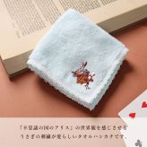 ハンカチ 今治 タオルハンカチ 1枚 不思議の国のアリス トランプウサギ 刺繍 ラッピング無料 日本製