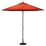 木製パラソル 270cm グリーン 270GR グリーン・アイボリー・ネイビー・エンジ 4色展開 ガーデンテーブル 屋外 庭 ベランダ テラス アウトドア おしゃれ シンプル 新生活 家具 インテリア 不二貿易