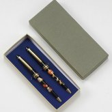 高級蒔絵ボールペンペア（富士・鶴） インテリア 漆器 盆 カタログギフト 景品 粗品
