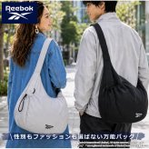 Reebok リーボック ワンショルダーバッグ メンズ レディース 軽量 大容量 約17L 通学 通勤 旅行 メッセンジャーバッグ ワンポイントロゴ ブランド 肩掛け 斜め掛け おしゃれ スポーティー シンプル 男女兼用 ユニセックス 黒 2026 karlas