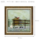 サムトフト リトル サプライズ ST-08125 Mサイズ アートフレーム 絵画 犬 ベンチ 人物 ギフト アート おしゃれ 北欧 インテリア お部屋