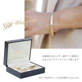 ハワイアンジュエリー オーダーメイド バングル オーダーメイド 幅6mm 柄選べる 刻印 無料 サイズが選べる K14ゴールド クローズバングル 彼女 妻 女性 レディース 誕生日 プレゼント【品番：KJGB6-001】