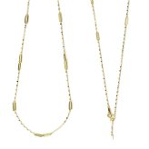 k18 ネックレス 35cm ～ 18金 ネックレス レディース スクエア型 パーツ入り 短い 短め K18ネックレス 最長 45cm スライド式長さ調節可 約10cm短くできるアジャスター 長さ 最短 35cm チョーカー 18k ペタルチェーン ネックレス 18金 ゴールド チェーン 35cm 38cm 40cm 42cm