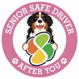 カーサイン 高齢者マーク SENIOR SAFE DRIVER バーニーズマウンテンドッグ ステッカー シール 直径13cm 肉球 日本製 車