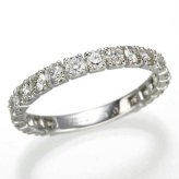 プラチナ Pt900 ダイヤリング 指輪 1ct エタニティリング 18号 鑑別書付 ハーフエタニティ ダイヤモンド リング 天然石 婚約指輪 結婚指輪 プレゼント ギフト