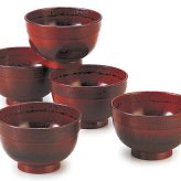 木製　縁布汁椀揃　根来 インテリア 漆器 盆 カタログギフト 景品 粗品