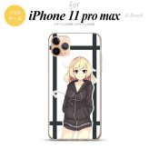 iPhone11ProMax iPhone11pro max スマホケース ソフトケース 女の子 B 黒 メンズ レディース nk-i11pm-tp1328