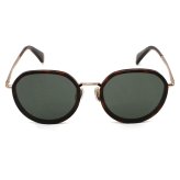 マックスマーラ Max Mara サングラス ノーズパッド UVカット アイウェア ラウンド ボストン MM0148-K/S 52A 57 メンズ レディース ユニセックス ハバナ+グレー 海外正規品