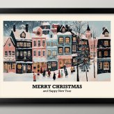 日本製 メリー クリスマス Xmas Christmas サンタクロース ビンテージイラスト A3 サイズ ポスター アート おしゃれ 絵画 インテリア 北欧 イラスト マット紙 艶消し アートパネル 額 フレーム デザイン 壁掛け ギフト 新築祝い ディスプレイ  速達 送料無料