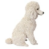 置物 woobia ウービア 犬 トイプードル お座りプードル 白 高さ19.5cm カット犬 白い犬 リアル 本物そっくり イギリス生まれ 職人手彩色 縁起物 戌年 玄関 インテリア 新築祝い 引っ越し祝い 開店祝い 出産祝い 誕生日 お祝い ギフト プレゼント 犬好き プードル好き