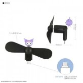 サンリオ クロミ ミニ扇風機 USB Type-C 接続式 小型 ファン ハンディ扇風機 キャラクター グッズ 持ち運び 静音 強風 スマホ給電 暑さ対策 熱中症対策 かわいい サンリオ正規ライセンス品