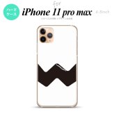 iPhone11ProMax iPhone11pro max スマホケース ハードケース ギザギザ 白 黒 メンズ レディース nk-i11pm-193