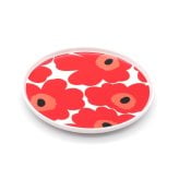 マリメッコ ウニッコ プレート 20cm ホワイト/レッド marimekko UNIKKO 皿 食器 ギフト 耐熱 電子レンジ対応 結婚祝い プレゼント 贈り物