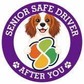 カーサイン 高齢者マーク SENIOR SAFE DRIVER コーイケルホーンディエ ステッカー シール 直径13cm 肉球 日本製 車