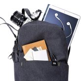 Xiaomi Mi バックパック 10L  カラー: ブラック/ブルー サイズ(mm): 高さ340×横225×マチ130 通勤通学, 旅行 , 男女兼用, 小米, ファッション