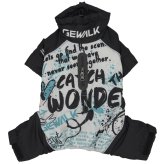 ジウォーク GEWALK ストリート ドリズル サーマル オーバーオール 犬服 2XL ホワイト