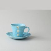トルコスクエアコーヒー碗皿 陶器 美濃焼 やきものの里から、暮らしを贈ります。　ギフト 食器 セット テーブルウェア