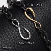 太角チェーン 幅7mm シルバー ゴールド イーグルフック チェーンネックレス フェザーネックレス チェーン 燻 太角チェーンセット 太め 全てステンレス素材！