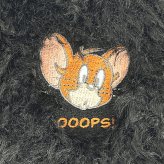 トムとジェリー ジェリー 刺繍ファーポーチ トムジェリ