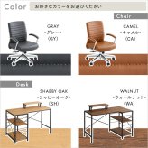 オフィスチェア レザー調 ヴィンテージ 2点セット【Granst×Lubbock】 パソコンチェア 疲れにくい デスクチェア おしゃれ 疲れない 在宅ワーク 椅子 ミドルバック 腰痛 PC オフィス椅子 事務椅子 PCチェア ワークチェア イス 家具