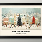 日本製 メリー クリスマス Xmas Christmas サンタクロース ビンテージイラスト A3 サイズ ポスター アート おしゃれ 絵画 インテリア 北欧 イラスト マット紙 艶消し アートパネル 額 フレーム デザイン 壁掛け ギフト 新築祝い ディスプレイ  速達 送料無料