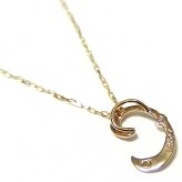イニシャル ネックレス K18 ゴールド ダイヤモンド 0.01ct 一粒 ダイヤネックレス ペンダント レディース ジュエリー アクセサリー アルファベット C 18金 誕生日 プレゼント ギフト