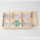 江戸小紋　粋　小皿揃（白） 磁器 美濃焼 やきものの里から、暮らしを贈ります。　ギフト 食器 セット テーブルウェア
