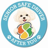 カーサイン 高齢者マーク SENIOR SAFE DRIVER マルプー マグネット 強力 直径13cm 肉球 日本製 車 ステッカー